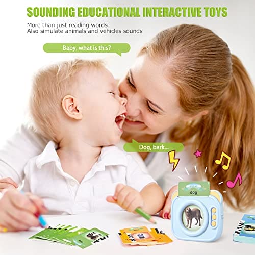 Talking Flash Cards Toddler Toys For 2 3 4 5 6 Year Old Girls Boys Gifts Educational Speech Therapy Toys Preschool Learning Resources Montessori Interactive Toys 224 Words For Kid Age 2+…