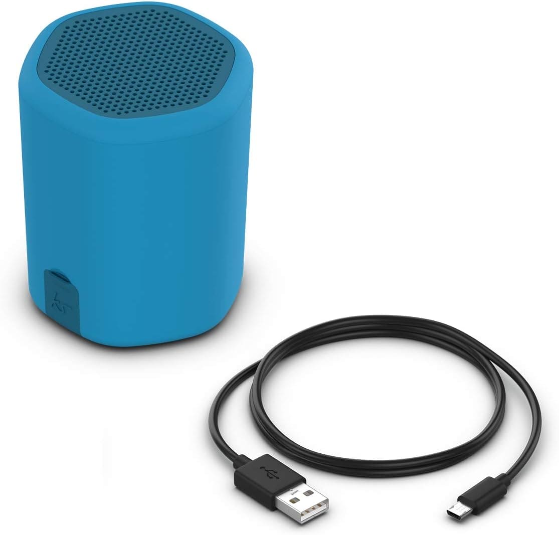 KitSound Hive2o Waterproof Bluetooth Portable Wireless Speaker with Call Handling Function, Blue