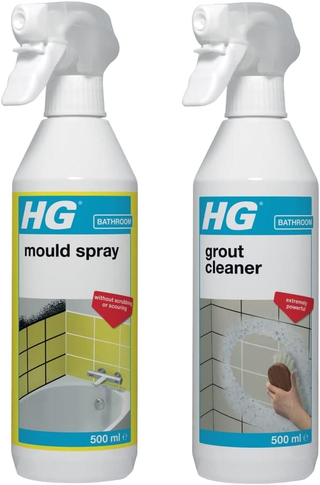 HG Mould Spray, Effective Mould Spray & Mildew Cleaner, Removes Mouldy Stains From Walls, Tiles, Silicone Seals & More - 500ml