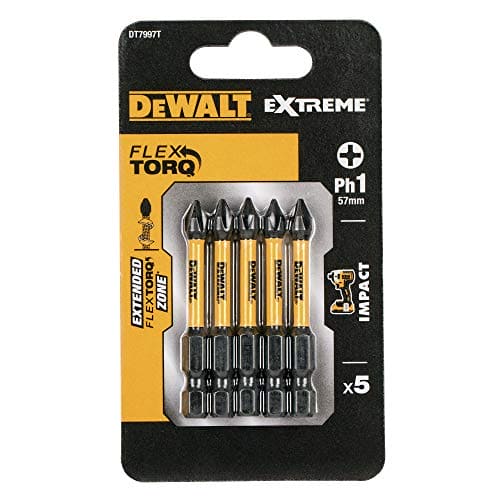 Dewalt DT7391T-QZ Impact Torsion Driver Bits, 57mm x 6mm, 5 count (pack of 1)