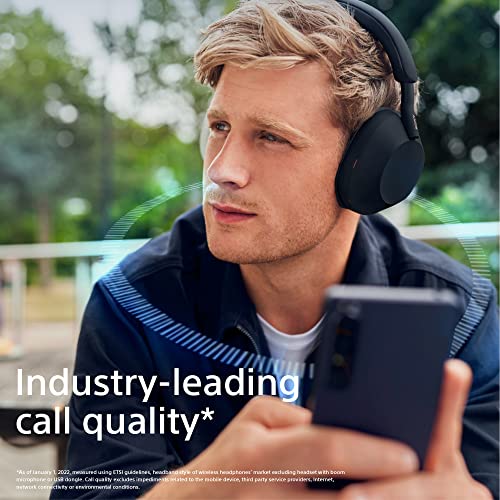 Sony WH-1000XM5 Noise Cancelling Wireless Headphones - 30 hours battery life - Over-ear style - Optimised for Alexa and the Google Assistant - with built-in mic for phone calls - Black