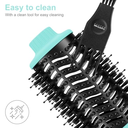 One-Step Hair Dryer Brush, PARWIN PRO BEAUTY Blow Dry Hair Brush, 4 in 1 Hot Brushes for Hair Styling, Drying, Volumizing, Straighten, Negative Ion Care Hot Air Brush, 1000W, Green