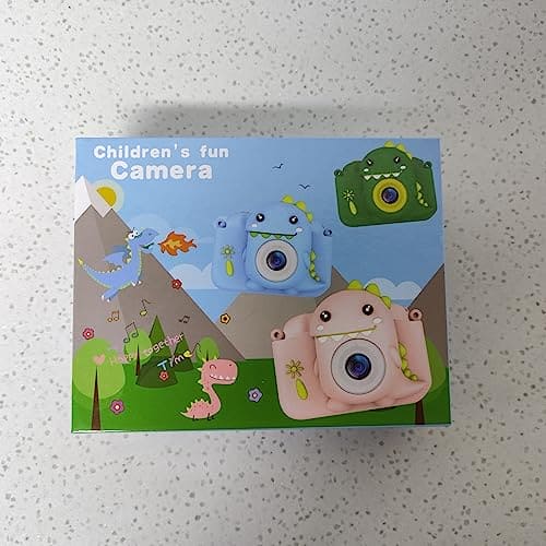 Hangrui Kids Camera, 20MP Kids Digital Dual Lens Camera with Silicone Case 2.0 Inch IPS Screen 1080P Video Camcorder, 32GB SD Card,Shockproof Childrens Camera Toy for Boys & Girls Age 3-12(Green)