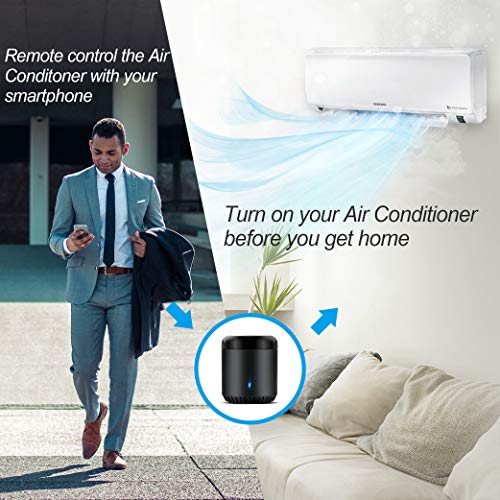 Broadlink Smart Home Hub, RM Mini3 Smart Wi-Fi IR Universal Remote Control, One for All Infrared Controller - Black