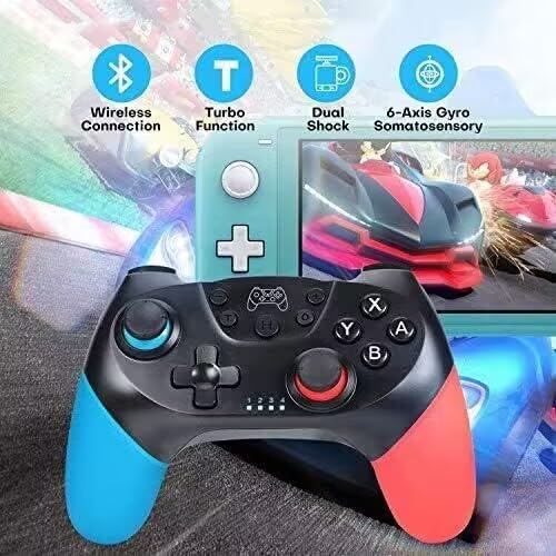 Zexrow Switch Controller Wireless Switch Pro Controller Gamepad Joypad for Switch Console and PC Supports Gyro Axis and Dual Vibration