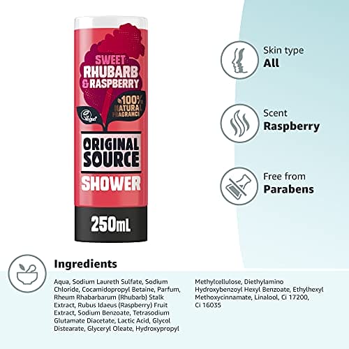 Original Source Rhubarb and Raspberry Shower Gel, 250ml