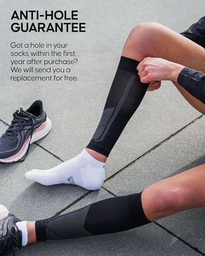 DANISH ENDURANCE Graduated Calf Compression Sleeves 21-26 mmHG for Men & Women