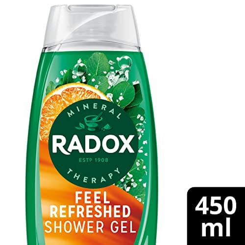 Radox Mineral Therapy Feel Refreshed body wash shower gel with a eucalyptus & citrus fragrance for a refreshing shower experience 450 ml