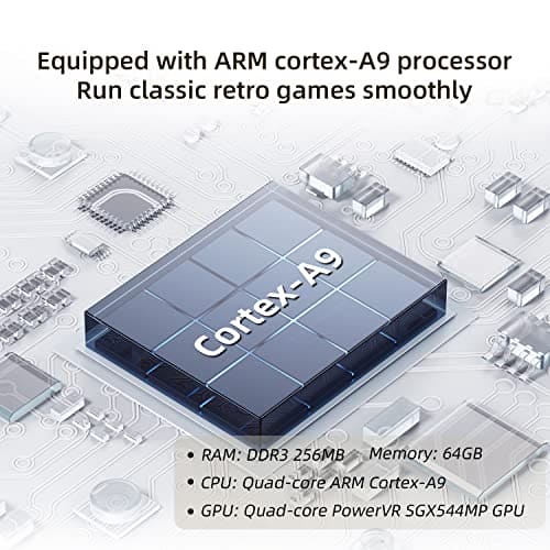 RG35XX Retro Handheld Game Console Supports Linux and Garlic Dual Stylem,3.5-inch with a 64G Card Pre-Loaded 6900 Games Supports HDMI and TV Output