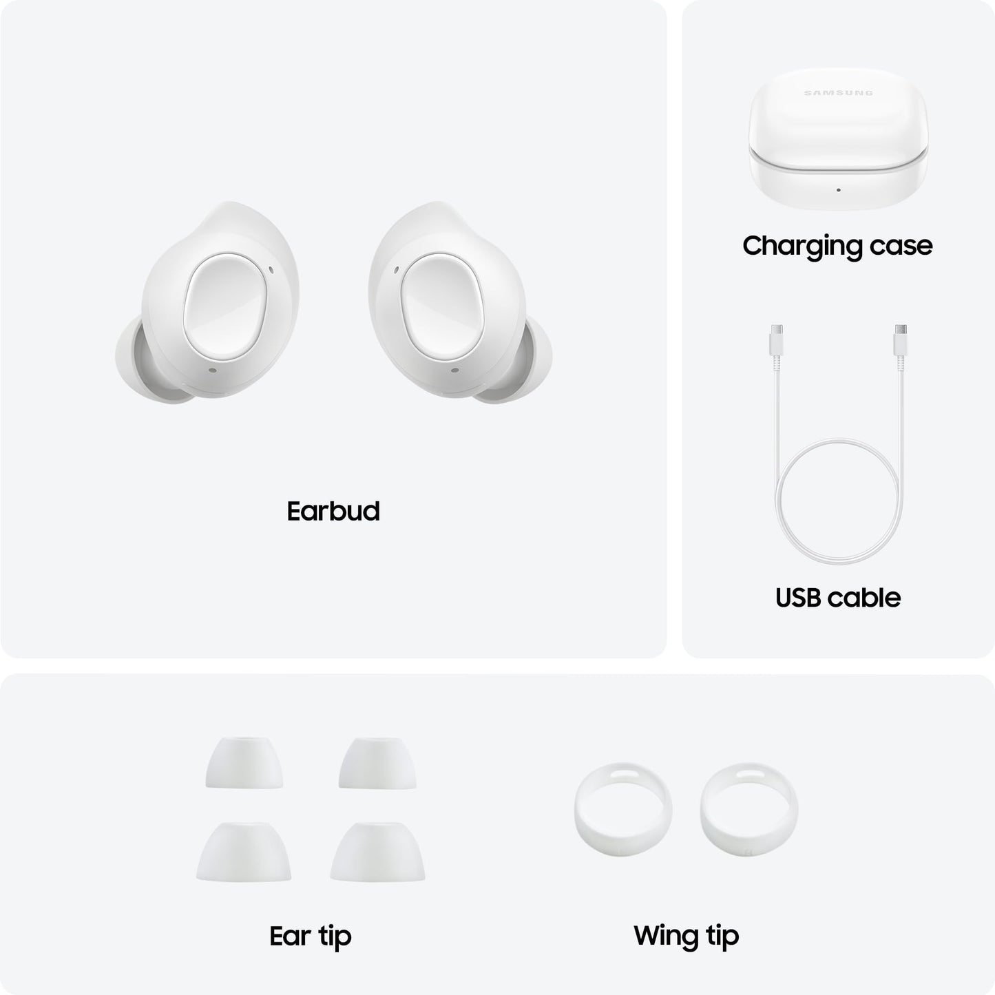 Samsung Galaxy Buds FE Wireless Earbuds, Active Noise Cancelling, Comfort Fit, 2 Year Extended Manufacturer Warranty, Graphite (UK Version)