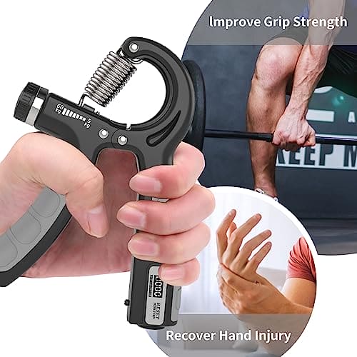 PROIRON Hand Grips Strengthener with Counter, Adjustable Grip Strength Trainer, Hand Exerciser with Stainless Steel Spring, Non-Slip Gripper, Gripster for Strong Wrists, Fingers, Forearm, Hands, Arm