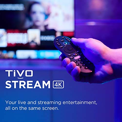 TiVo Stream 4K – Every Streaming App and Live TV on One Screen – 4K UHD, Dolby Vision HDR and Dolby Atmos Sound – Powered by Android TV – Plug-In Smart TV