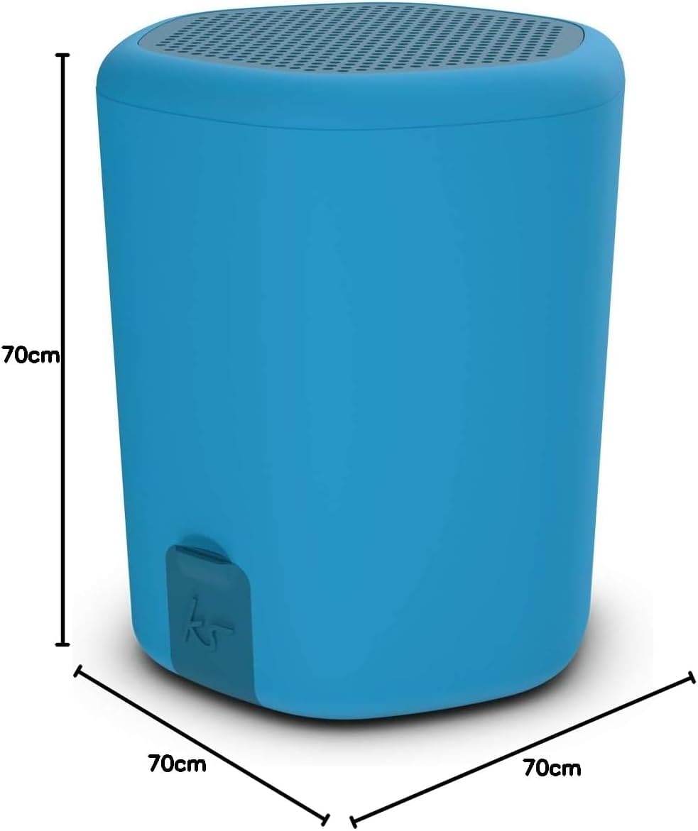 KitSound Hive2o Waterproof Bluetooth Portable Wireless Speaker with Call Handling Function, Blue