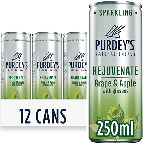 Purdey’s Rejuvenate Natural Energy Drink 12 x 250 ml Cans