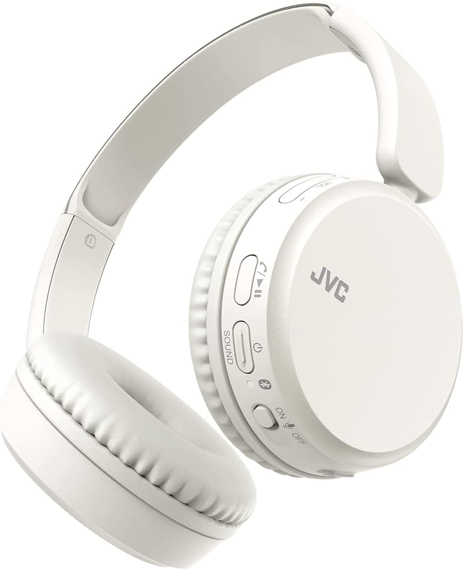 JVC HA-Z37W-B Wireless Bluetooth On Ear Headphones, 35 hours listening time (Black)