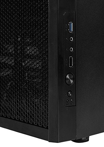 Fractal Design Core 1000 USB 3 - Mini Tower Computer Case - mATX - High Airflow And Cooling - 1x 120mm Silent Fan Included - Brushed Aluminium - Black