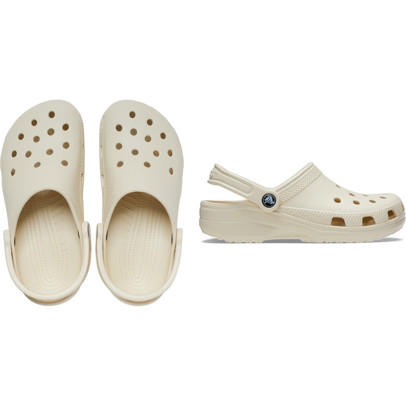 Crocs Unisex Classic Clogs (Best Sellers) Clogs , Bone,6 UK Men/ 7 UK Women