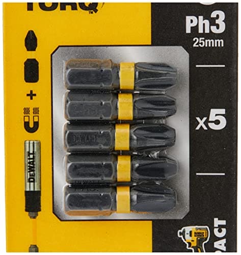 Dewalt DT7391T-QZ Impact Torsion Driver Bits, 57mm x 6mm, 5 count (pack of 1)