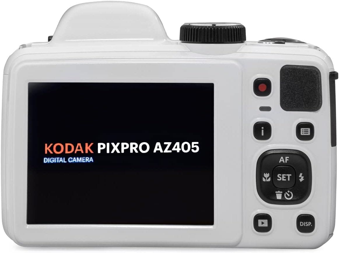 KODAK PIXPRO AZ405-BK 20MP Digital Camera 40X Optical Zoom 24mm Wide Angle Lens Optical Image Stabilization 1080P Full HD Video 3" LCD Vlogging Camera (Black)