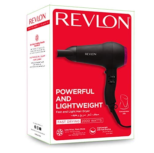 Revlon RVDR5823 Fast and Light Hair Dryer, 2000W