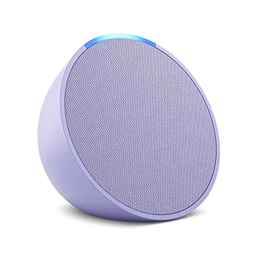 Introducing Echo Pop | Full sound compact Wi-Fi and Bluetooth smart speaker with Alexa | Lavender Bloom