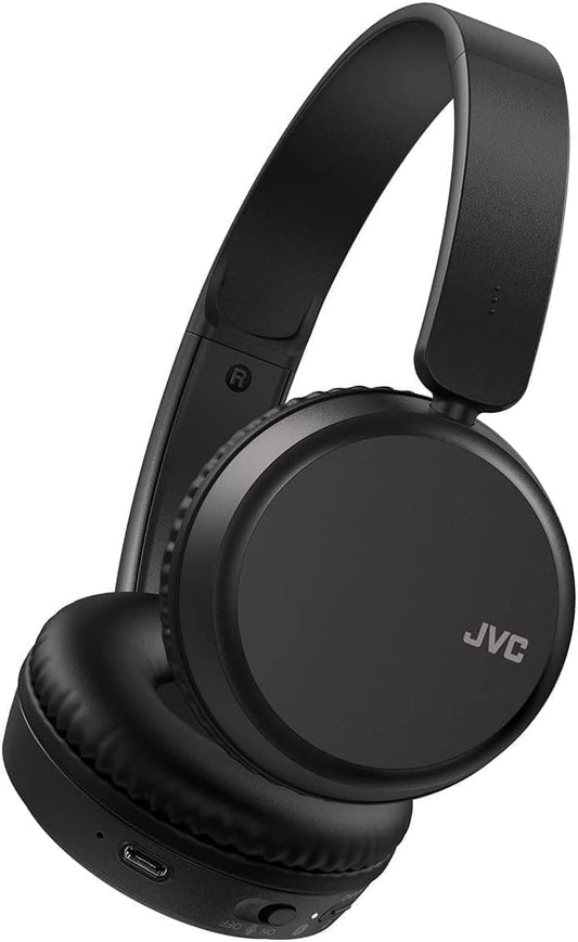 JVC HA-Z37W-B Wireless Bluetooth On Ear Headphones, 35 hours listening time (Black)