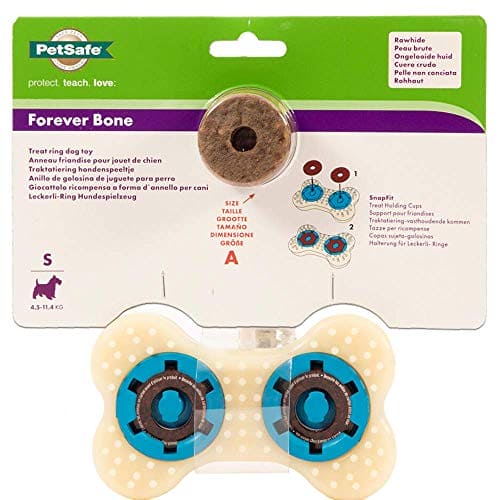 PetSafe Busy Buddy Forever Bone Dog Chew Toy, Treat Holding Dog Toy for Strong Chewers, Hard Wearing, for small Dogs, Small