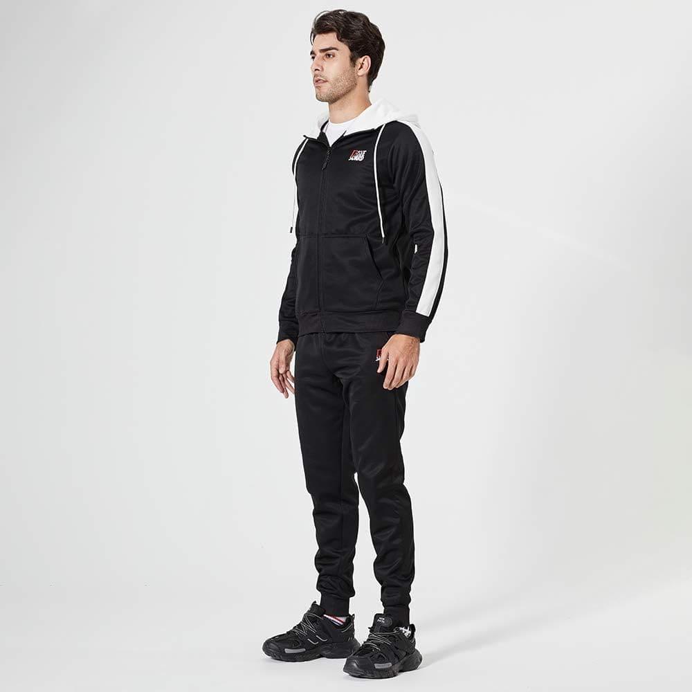 LBL Men's Casual Tracksuit Set 2 Piece Athletic Sweat Suits Long Sleeve Full-Zip Running Joggers Set