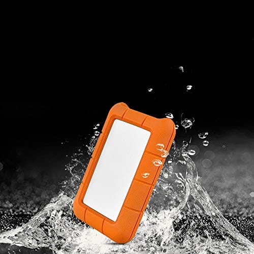 USB3.1/3.0 2TB Metal 2.5-inch Mobile Hard Drive Shockproof Pressure-Resistant rainwater Orange Silicone Support Backup Software