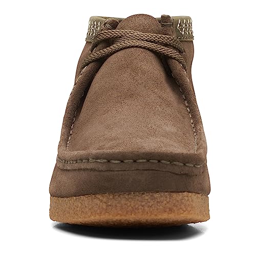 Clarks Shacre Wallabee Boot, mens Chukka, Dark Sand Suede, 8 UK (42 EU)