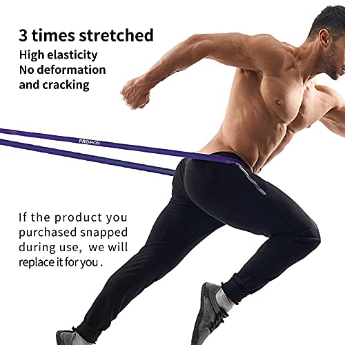 PROIRON Resistance Bands - Assisted Pull up Bands - Exercise Bands for Crossfit Powerlifting Strength Training - Mobility Bands for Men and Women - 2080mm Long Purple (27-45kg)