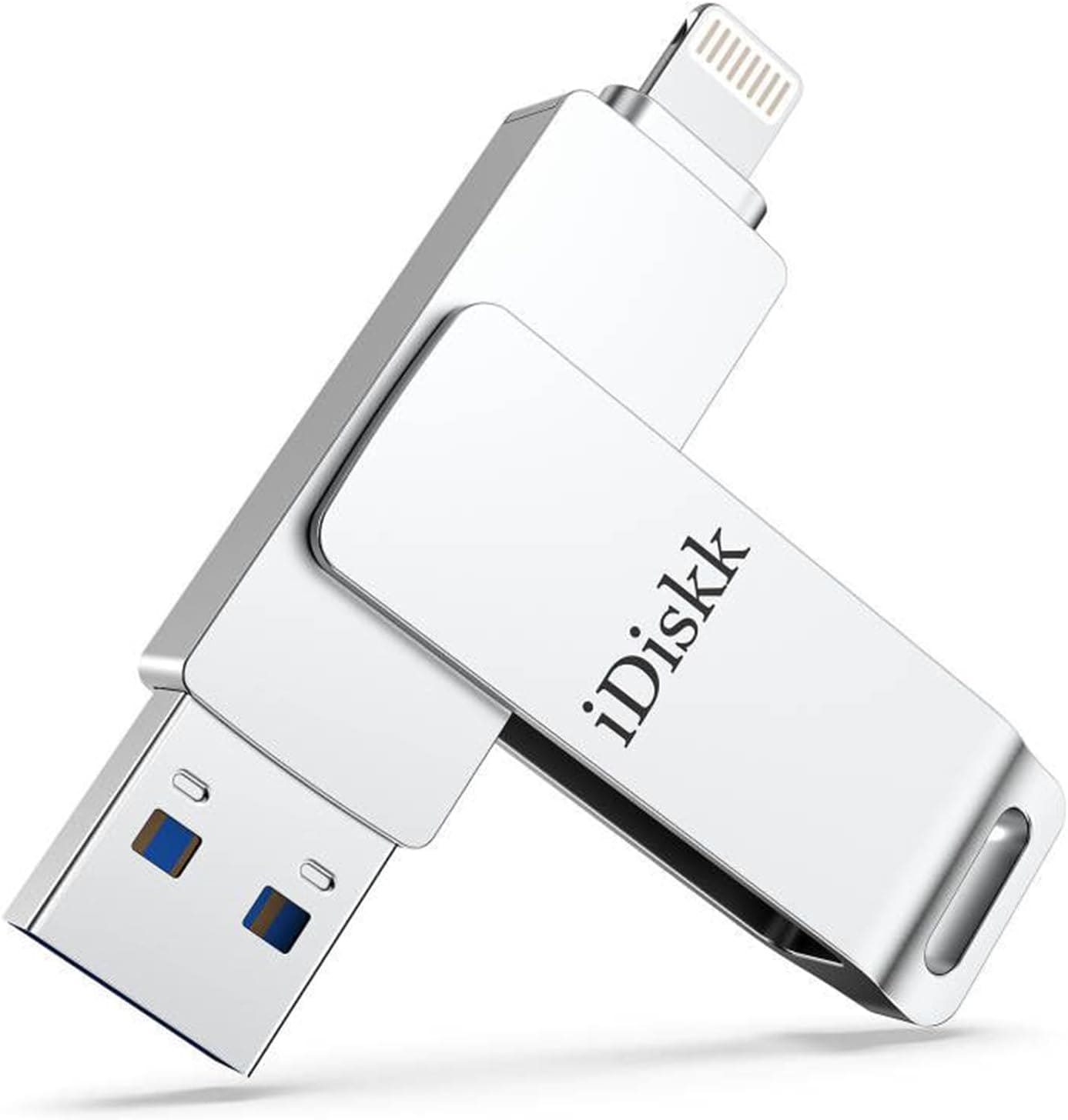 iDiskk 128GB iPhone Photo Stick MFi Certified lightning USB Photostick for iPhone External iPhone memory Drive for Photos iPhone Storage work with iOS iPad Mac and PCs iPhone flash drive