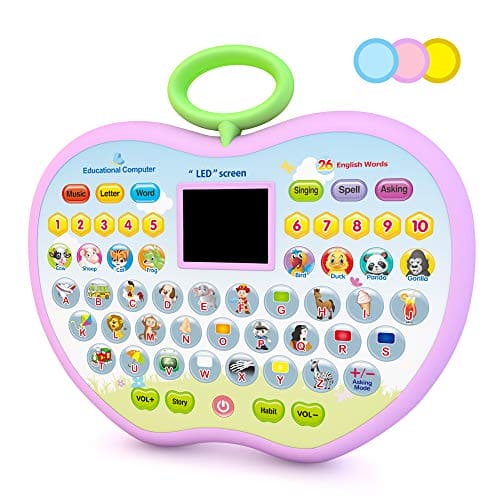 Eala Birthday Gift for Girls Kids, Education Computer Toys Age 1 2 3 Boys Toddlers Tablet Toys Gift Age 2 3 4 Childrens Girls Learning Toy for 2-4 Year Old Girls