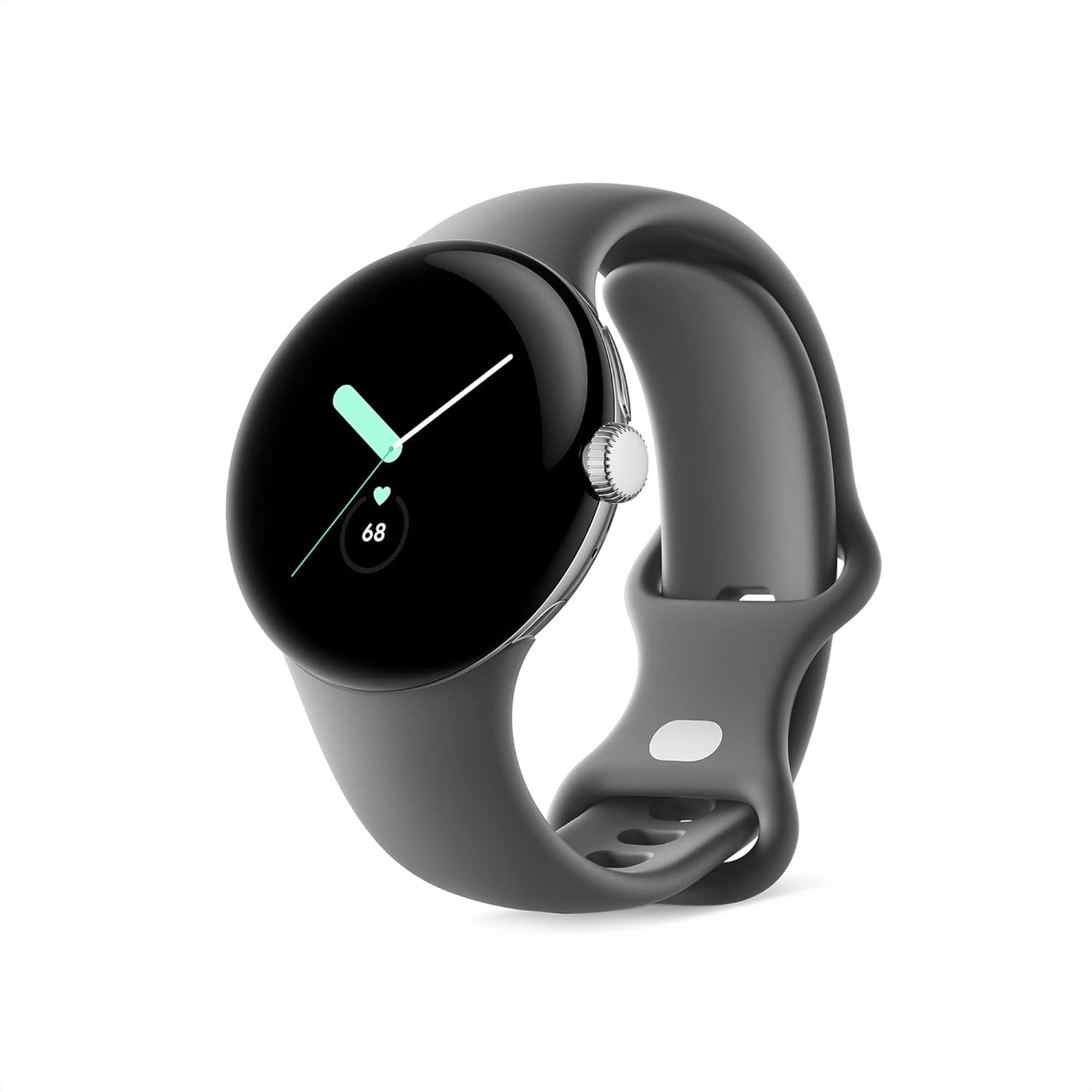 Google Smartwatch, USB, Black with Obsidian Strap, One Size