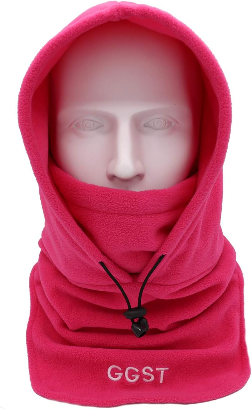 GG ST Balaclava Windproof Ski Mask Winter Thermal Fleece Hood Heavyweight Neck Warmer Snood Outdoor Sports Face Covers Hat for Men & Women