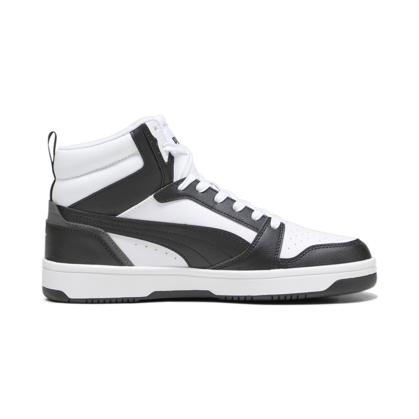 Puma Unisex Adults Rebound V6 Sneakers, Puma White-Puma Black-Shadow Gray-Puma White, 10 UK