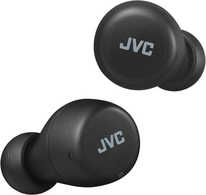 JVC Gumy Mini True Wireless Earbuds [Amazon Exclusive Edition], Bluetooth 5.1, Splash Protection (IPX4), Long Battery Life (up to 15 Hours) - HA-Z55T-B (Black)