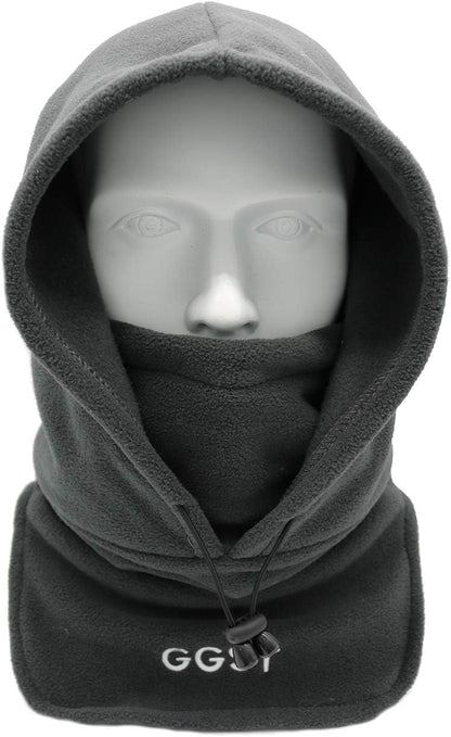 GG ST Balaclava Windproof Ski Mask Winter Thermal Fleece Hood Heavyweight Neck Warmer Snood Outdoor Sports Face Covers Hat for Men & Women