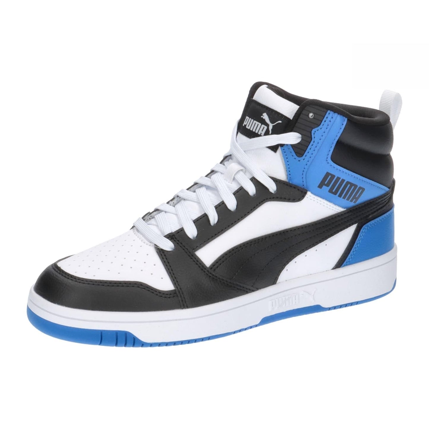 Puma Unisex Adults Rebound V6 Sneakers, Puma White-Puma Black-Shadow Gray-Puma White, 10 UK