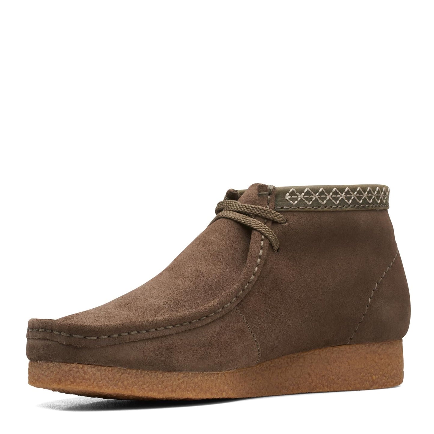 Clarks Shacre Wallabee Boot, mens Chukka, Dark Sand Suede, 8 UK (42 EU)