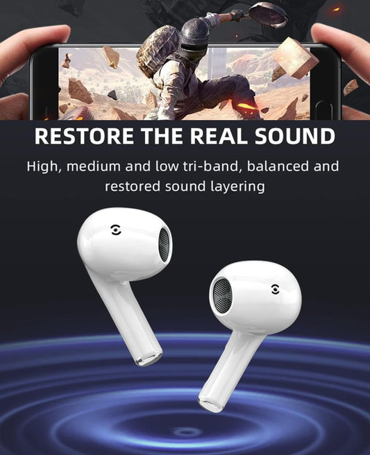 Wireless Earbuds, iPhone Headphones (3rd Generation) 2024 Latest Wireless Bluetooth Earbuds with ENC Noise Cancelling Mic, Bluetooth Earbuds Mini Deep Bass Stereo Sound, with Lightning Charging Case