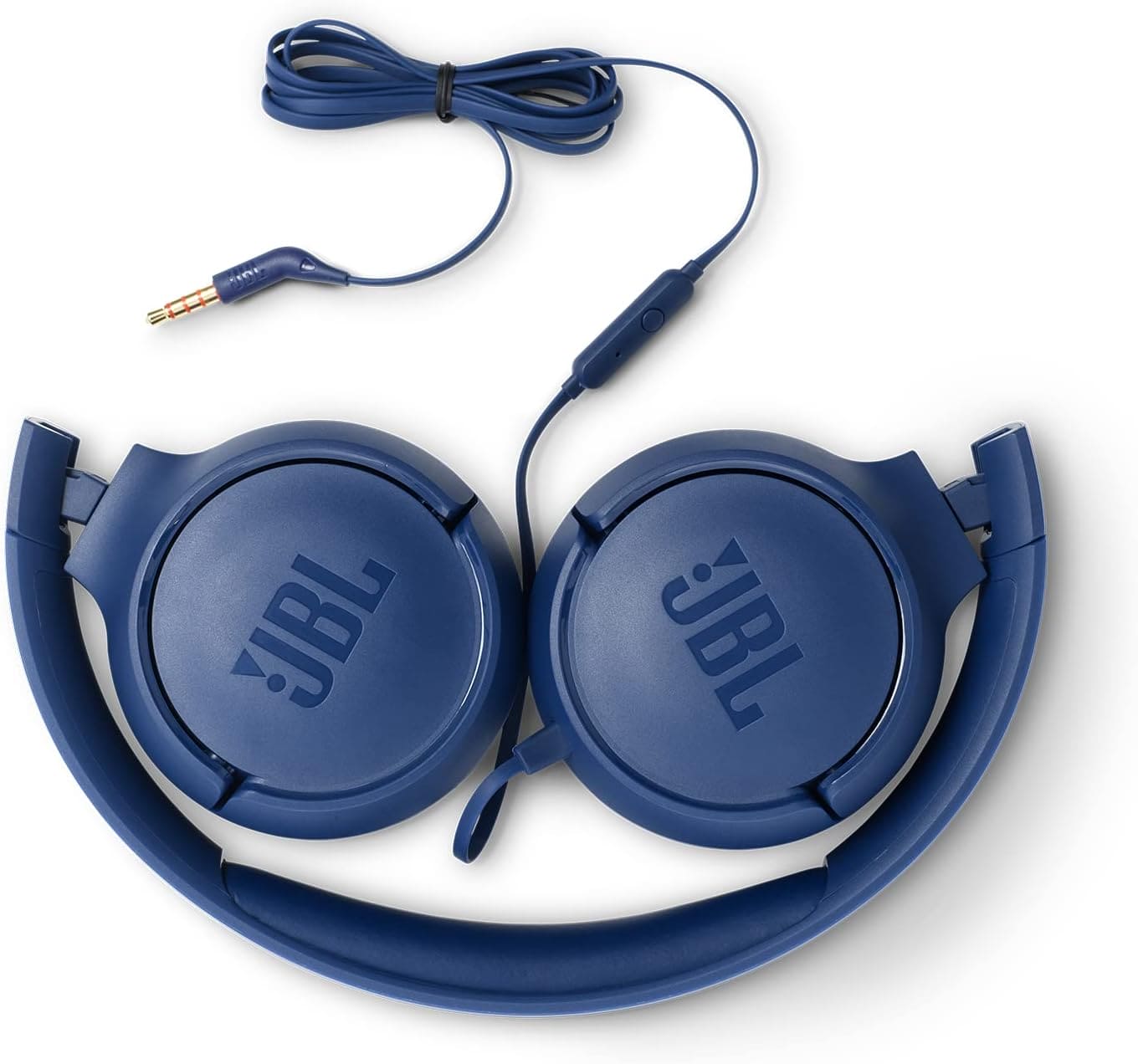 JBL T500 in Black – Over Ear Lightweight, Foldable Headphones with Pure Bass Sound – 1-Button Remote / Built-In Microphone