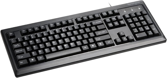 Kensington- wired keyboard for PC, Laptop, Desktop, Computer, notebook. USB Keyboard compatible with Dell, Acer, HP, Samsung and more, with UK layout - Black (1500109)