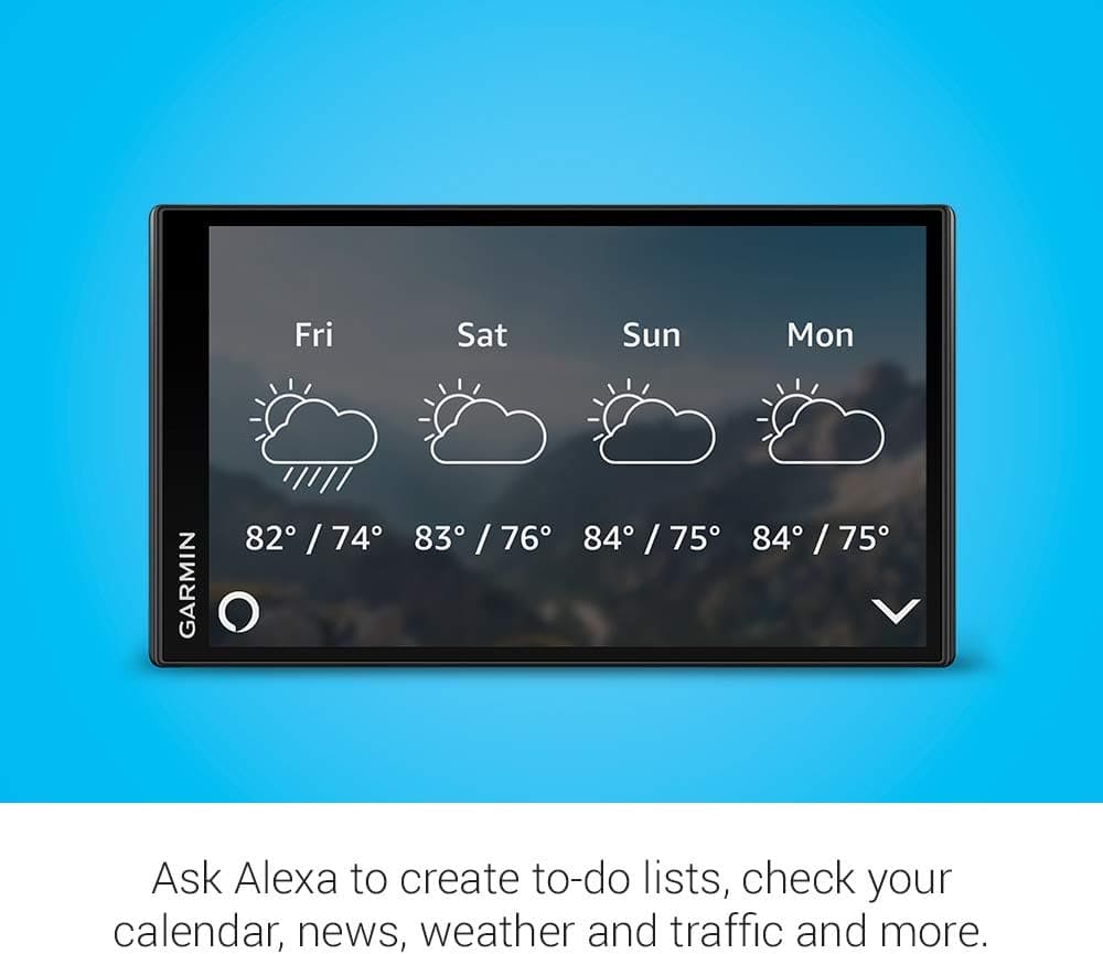 Garmin DriveSmart 65 MT-S with Amazon Alexa, 6.95 Inch Sat Nav with Alexa Built-In, Edge-to-Edge Display, Full Europe Map Updates, Live Traffic, Hands Free Calling, Voice Commands and Smart Features