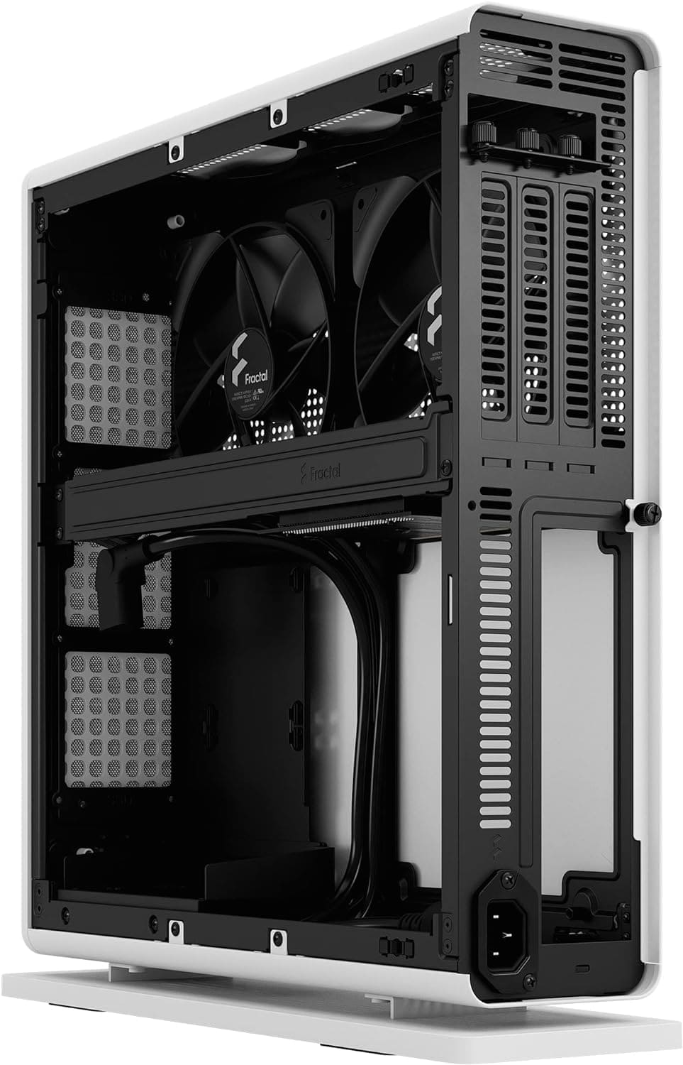 Fractal Design Ridge Black - PCIe 4.0 riser card included - 2x 140mm PWM Aspect fans included - Type C USB - m-ITX PC Gaming Case