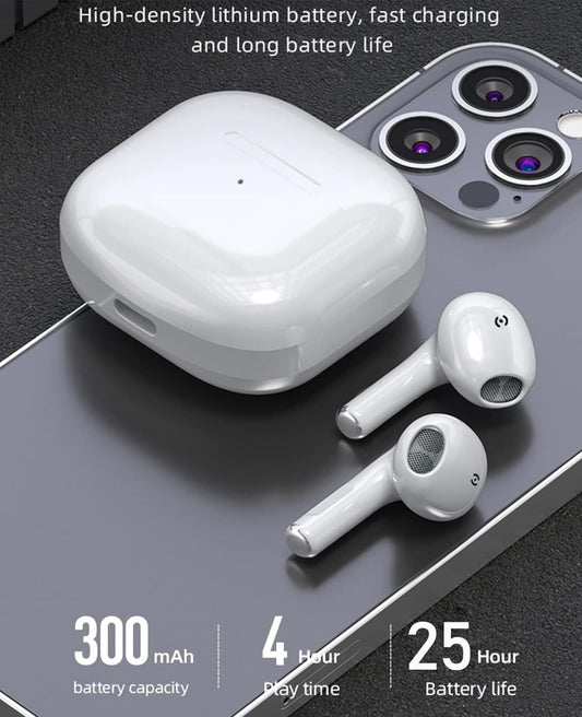 Wireless Earbuds, iPhone Headphones (3rd Generation) 2024 Latest Wireless Bluetooth Earbuds with ENC Noise Cancelling Mic, Bluetooth Earbuds Mini Deep Bass Stereo Sound, with Lightning Charging Case