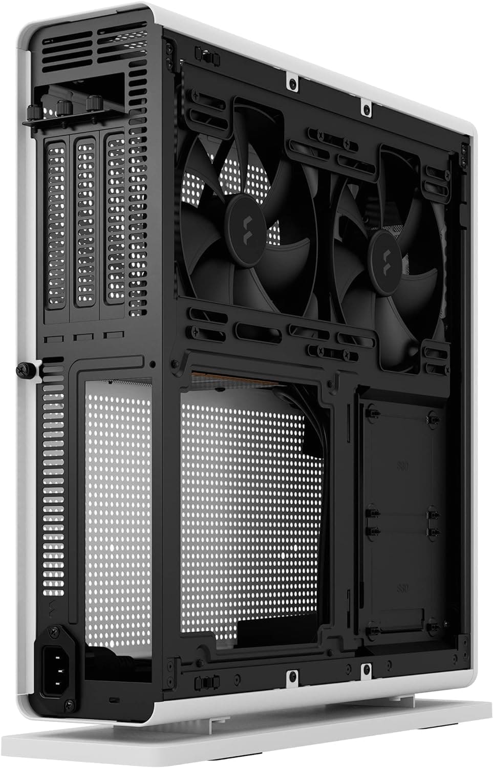 Fractal Design Ridge Black - PCIe 4.0 riser card included - 2x 140mm PWM Aspect fans included - Type C USB - m-ITX PC Gaming Case