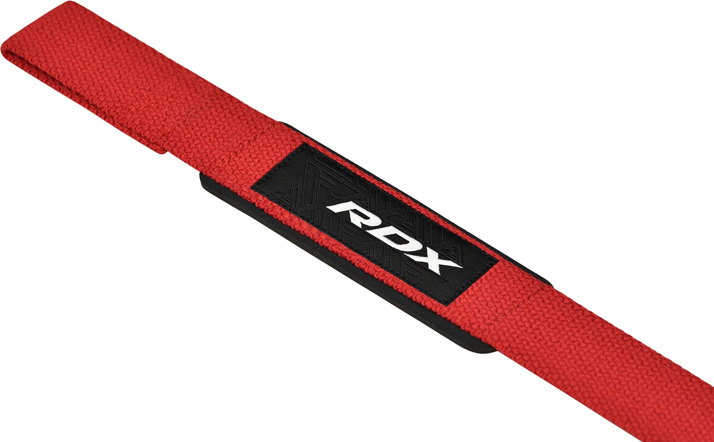 RDX Weight Lifting Straps,Powerlifting Deadlifting, Anti Slip 60CM Hand Bar Grip, 5MM Neoprene Wrist Support, Heavy Duty Weightlifting Bodybuilding Workout