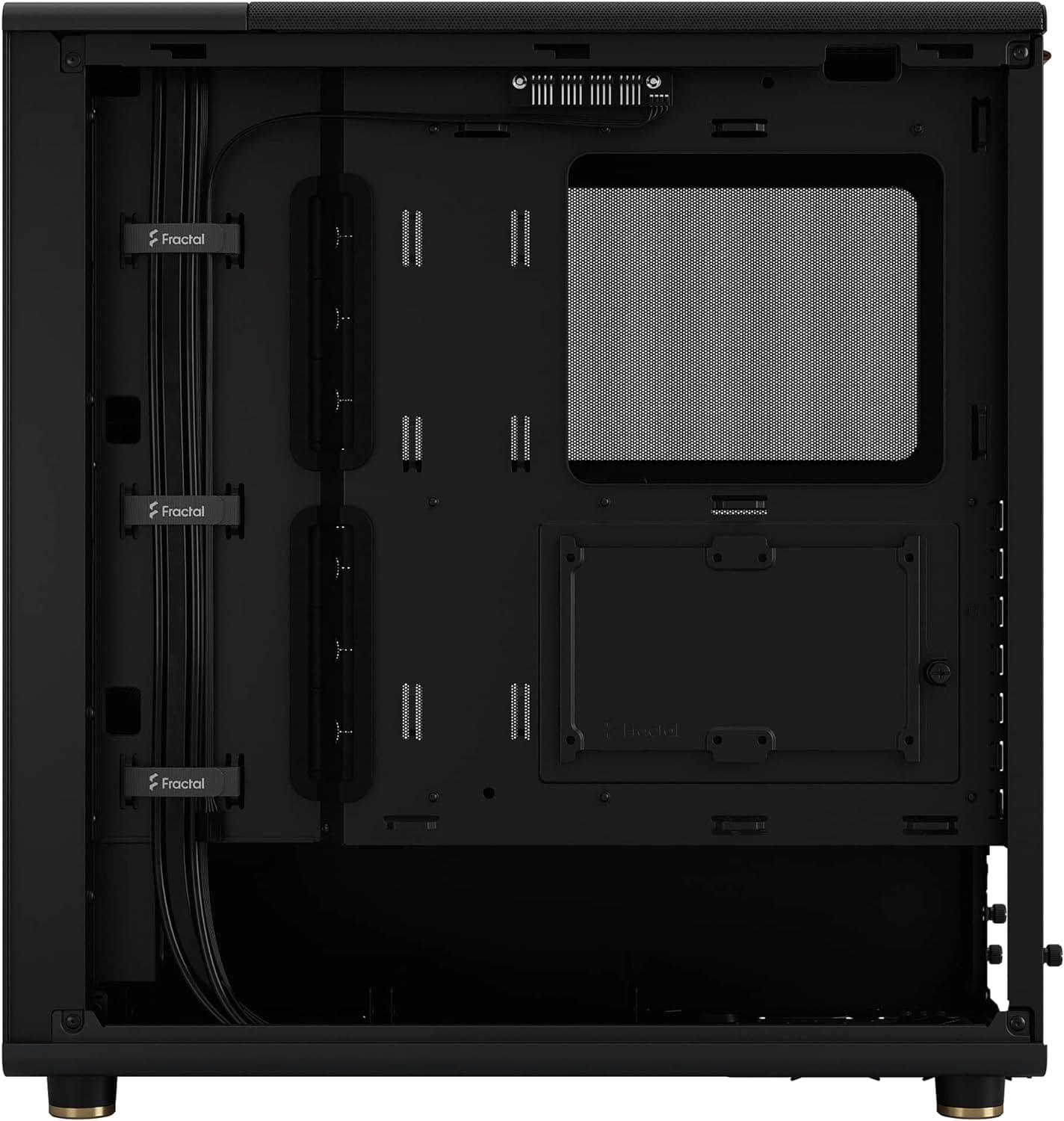 Fractal Design North Chalk White - Wood Oak Front - Mesh Side Panels - Two 140mm Aspect PWM Fans Included - Type C USB - ATX Airflow Mid Tower PC Gaming Case