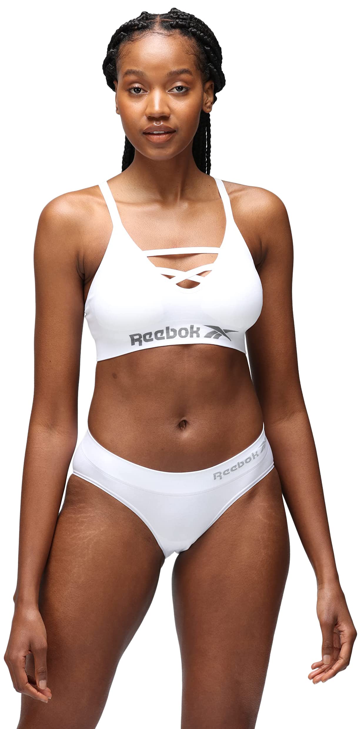 Reebok Women's Seamless Bra Maryna Marl Base Layer Top